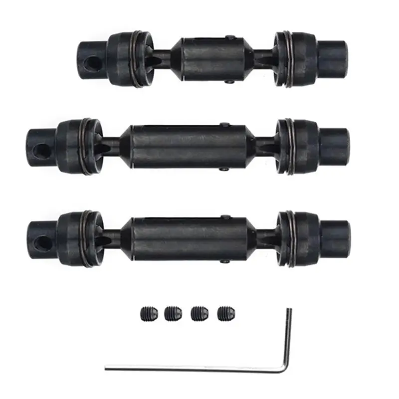 AS96-30Pcs Metal Drive Shaft CVD For WPL B16 B36 Q60 Q63 Q64 MN77 FY004 6WD 1/16 RC Car Upgrade Parts,2