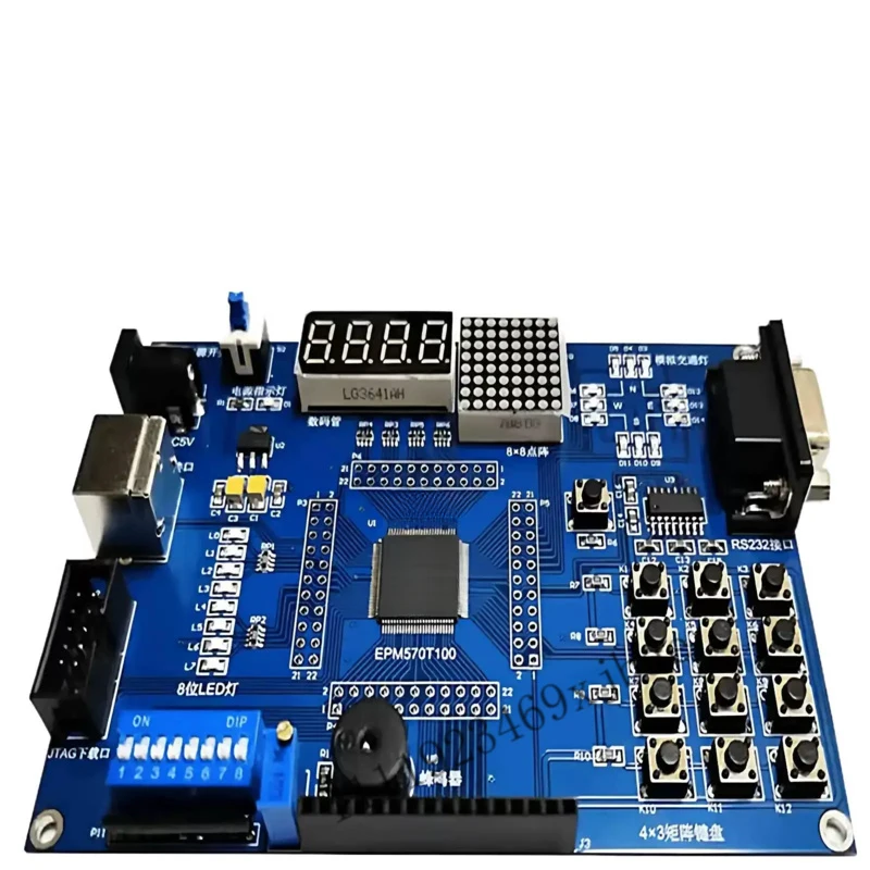 EPM570T100C5N CPLD Development Board, Teaching Kit with PS2 RS232 Traffic Light Demo