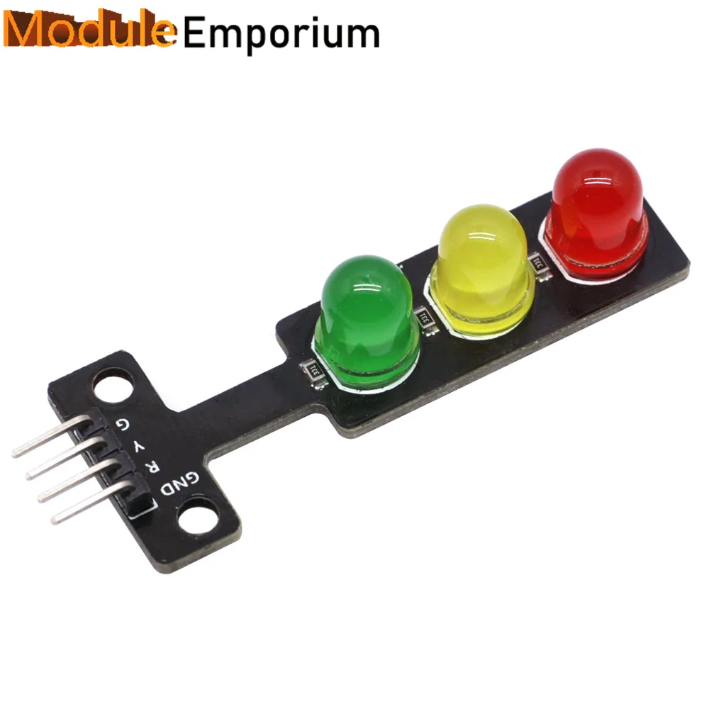 Mini 5V Traffic Light LED Display Module for Arduino Red Yellow Green 5mm LED RGB -Traffic Light for Traffic Light System Model