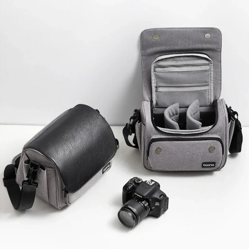 Padded Single Shoulder Camera Bag for Canon Sony Crossbody SLR Compact & Mirrorless Camera Storage Bag with Adjustable Strap