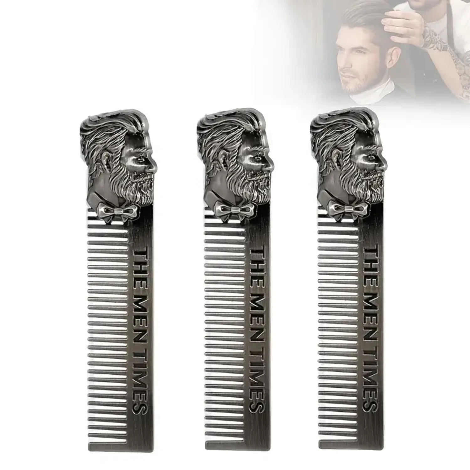 

Stainless Steel Beard Oil Comb for Styling Hair
