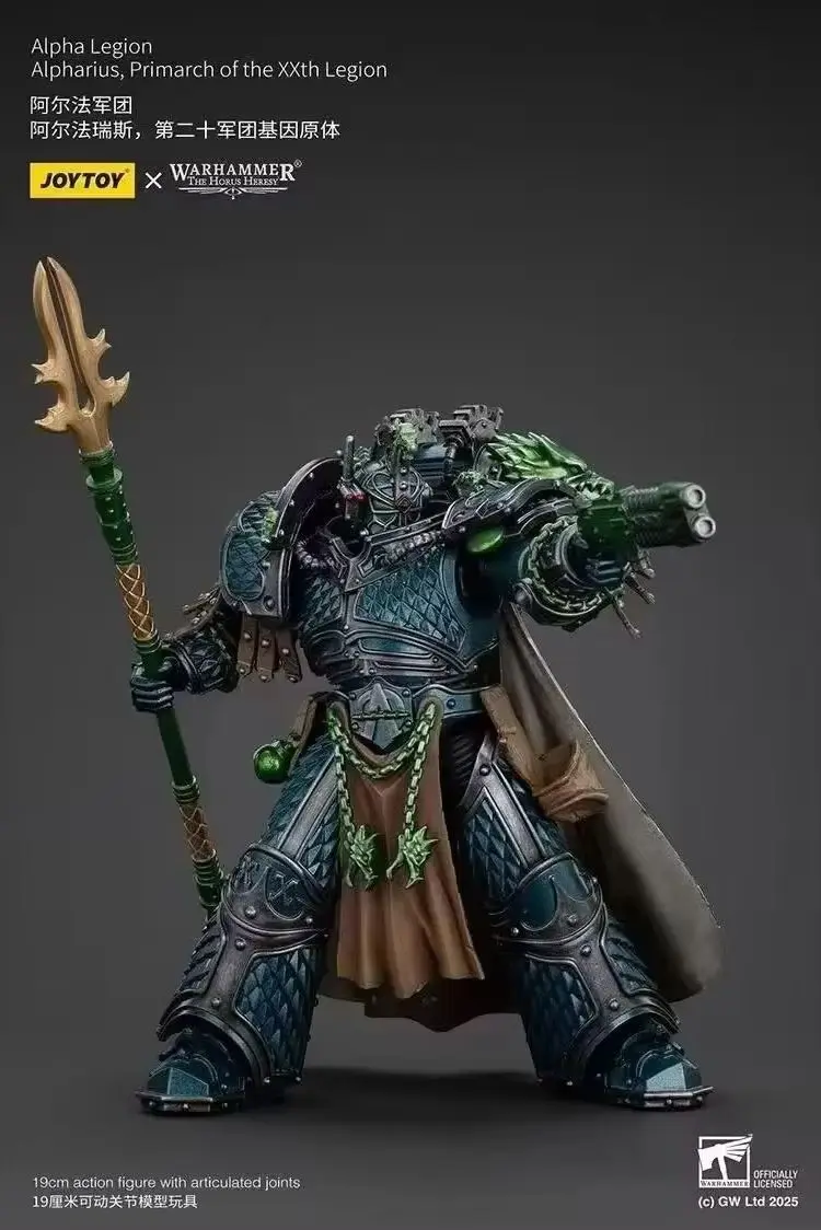 JOYTOY Warhammer "Horus Heresy" Alpha Legion Alpharius Primarch Of The XXth Legion Action Figure ตุ๊กตาคอลเลกชันตกแต่ง
