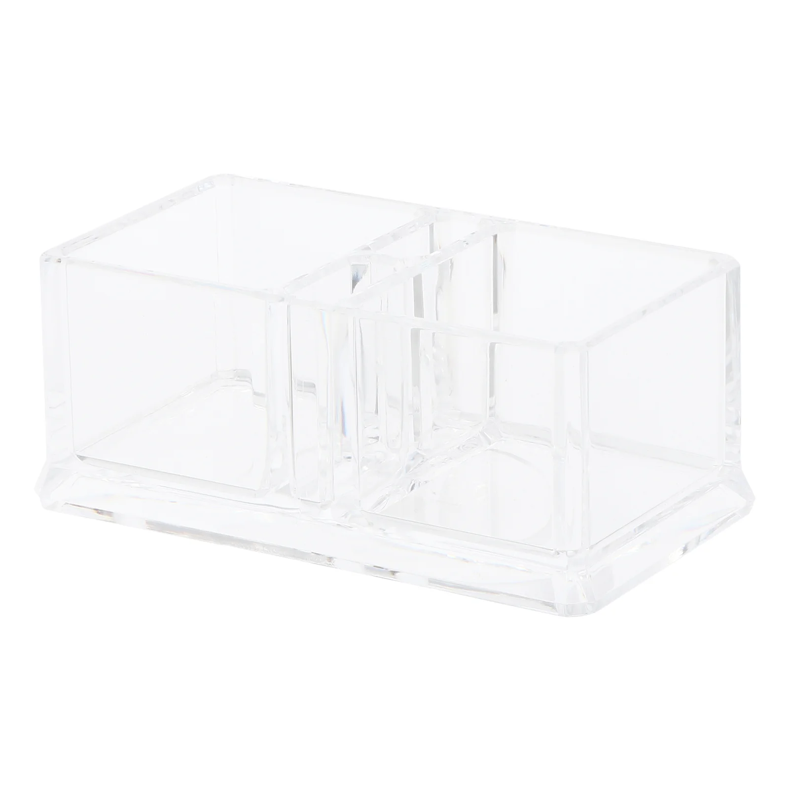 

1 pc Transparent Acrylic Tea Bag Box 4 Dividers 2 Toothpick Holders Storage Container For Kitchen Pantry Coffee Sugar Bags