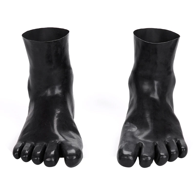 Chaussettes Sexy 3D en Latex à 5 orteils, sans couture, courtes et serrées, unisexes pour femmes et hommes, tenue de Club avec body fétichiste