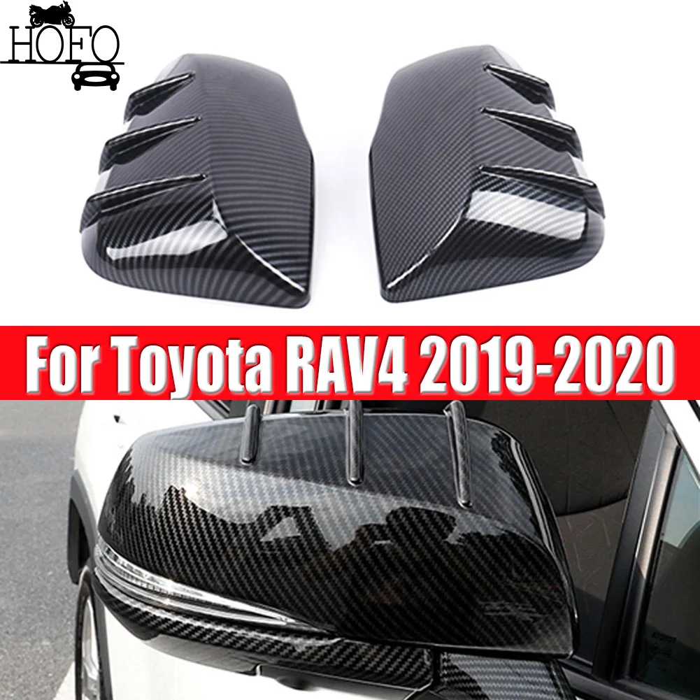 

Для Toyota RAV4 2019 2020, отделка бокового зеркала заднего вида в стиле углеродного волокна