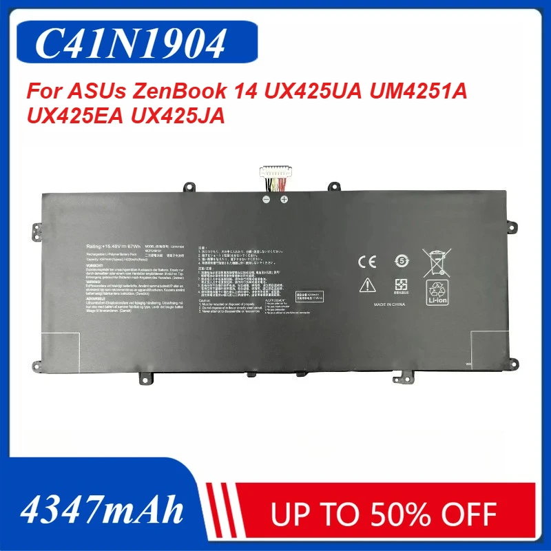 

C41N1904 New Laptop Battery for ASUS ZenBook 14 UX425UA UM425IA UX425EA UX425JA BX325JA UX325EA UX325JA UX363EA