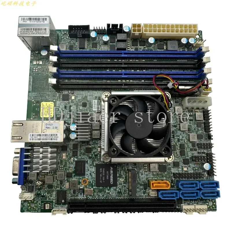 

X10SDV-4C-TLN2F Main Board NAS Synology ITX Server XEON D1521 Dual 10 Gigabit Port
