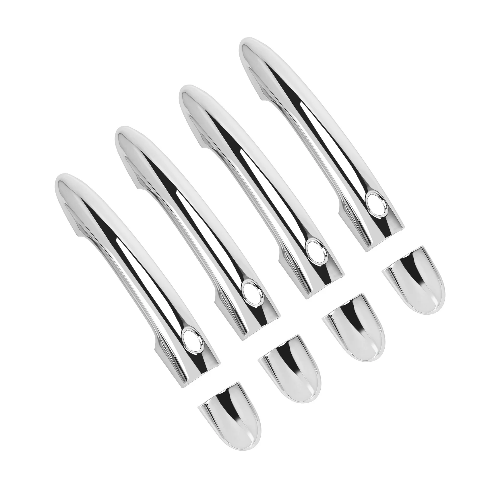 

for Scenic 2 Ii 2003 2004 2005 2006 2007 2008 2009 Chrome Door Handle Catch Cover Trim Cap Auto