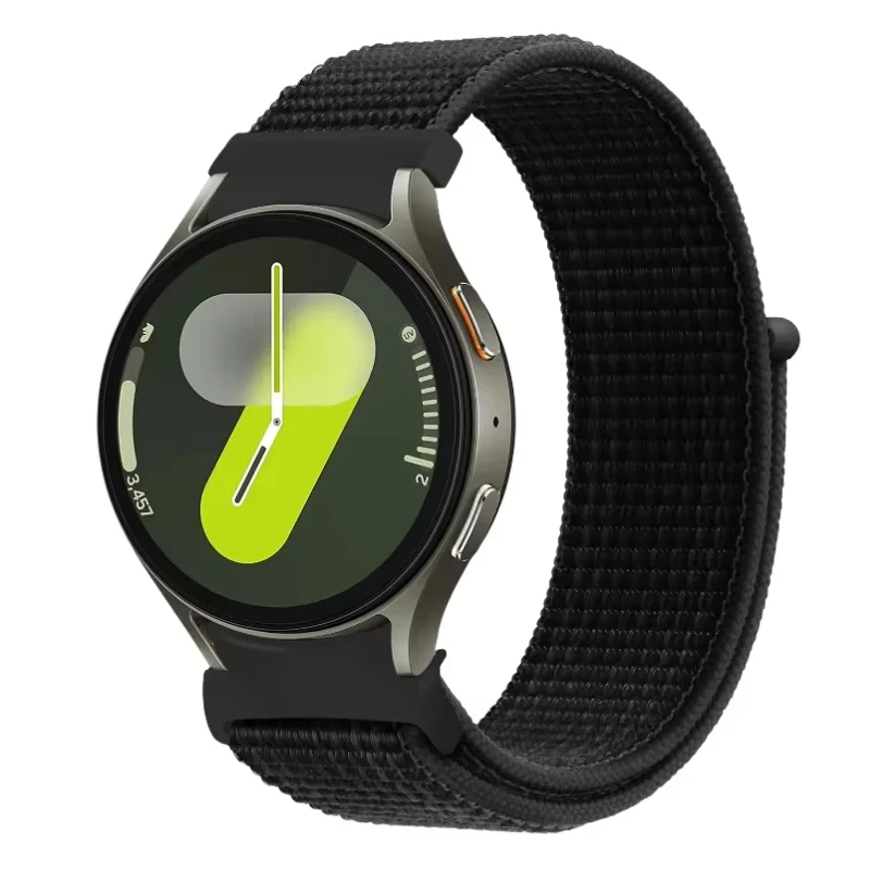 حلقة نايلون لساعة سامسونج جالاكسي 6-5-pro-4 44 مللي متر-40 مللي متر حزام رياضي بدون فجوات 20 مللي متر سوار الفرقة جالاكسي 4/6 حزام كلاسيكي 43 مللي متر/47 مللي متر