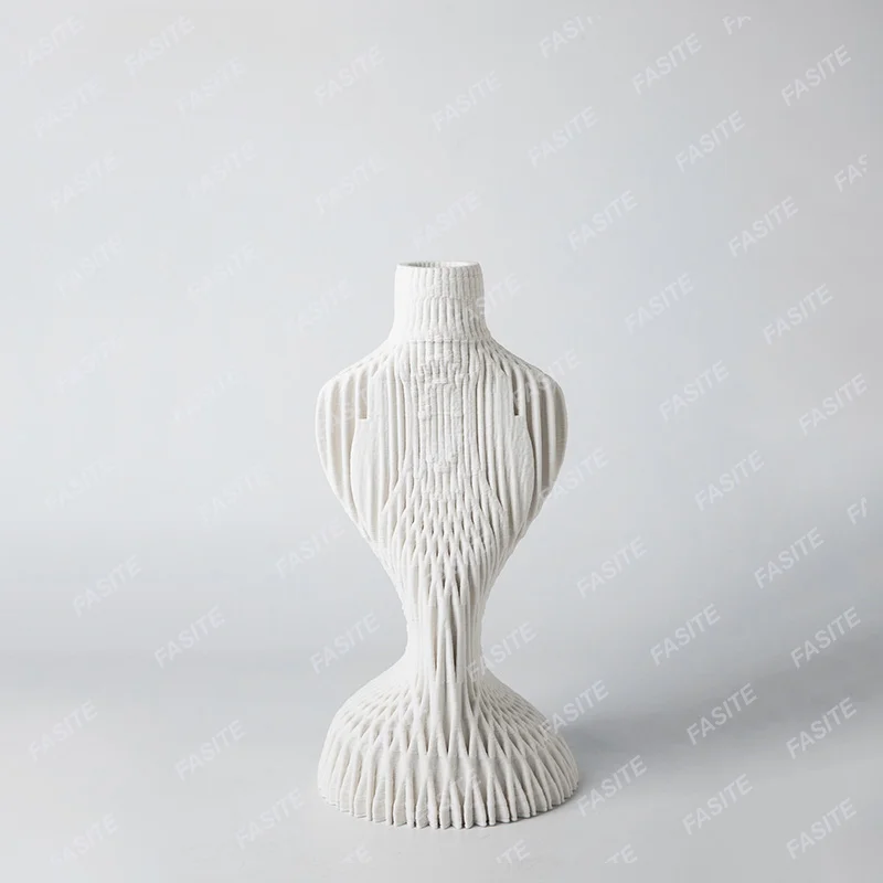 

Modern simple model room living room white original creative 3D printing ceramic art figure ornaments