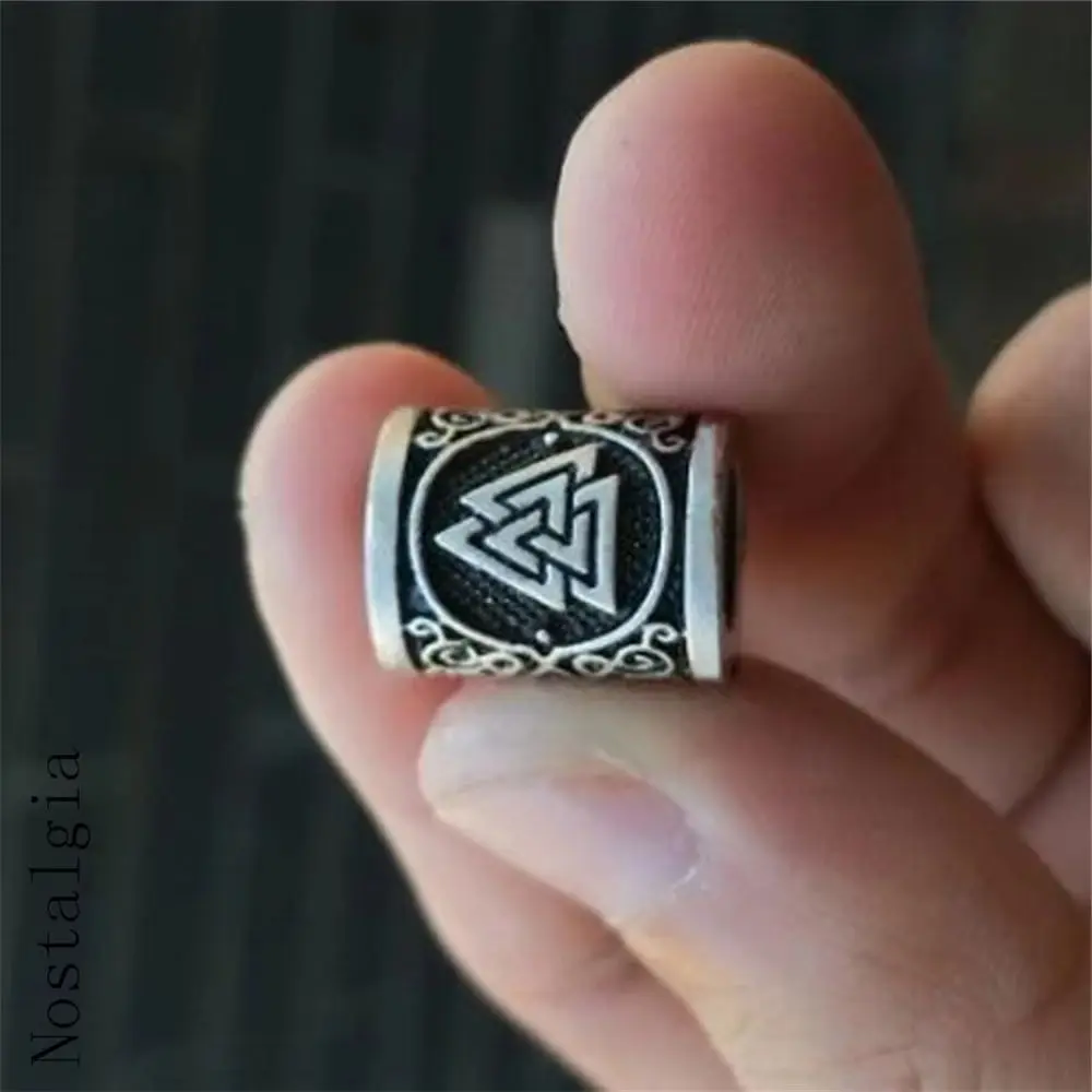 Viking Runes Charms Bead knot Compass triangle Trinity Odal Futhark Runes Beads Making   DIY Bracelets Necklace Jewelry