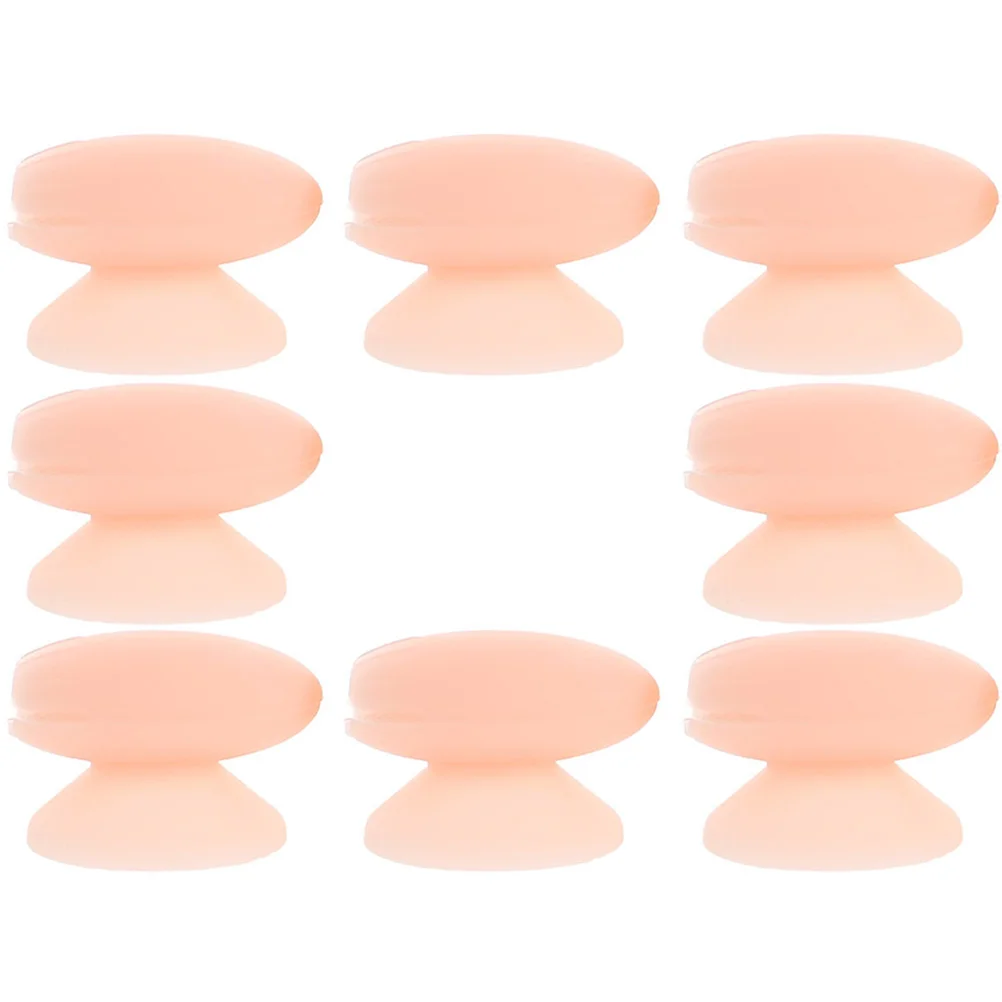 

8 Pcs Lip Brush Anti-lost Set Makeup Travel Holder Silicone Safety Mask Protector Covers Silica Gel Holders