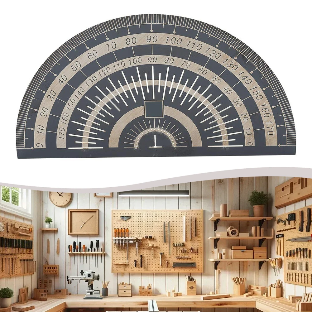 180 Degree Protractor Angle Measuring Tool Architectural Design Ruler Circle Drawing Protractor 125 X 67 X 1mm