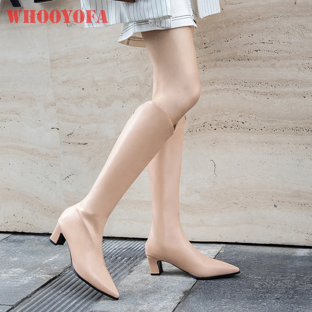 

Winter New Fashion Beige Brown Women Knee High Riding Boots Sexy High Heels Lady Shoes Plus Big Small Size 10 30 43 48