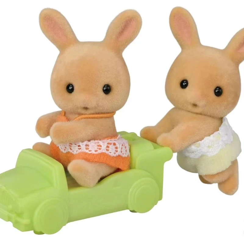 Sylvanian Families Figuren Spielzeug für Mädchen Calico Critters Anime Kinderspielzeug für Mädchen Niedliche Ternurines Sunny Rabbit Twins Kinder