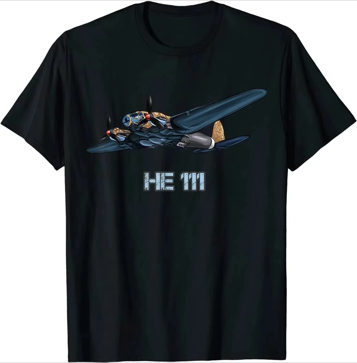 Air Force Heinkel HE 111 Bomber T-Shirt. Premium Cotton Short Sleeve O-Neck Mens T Shirt New