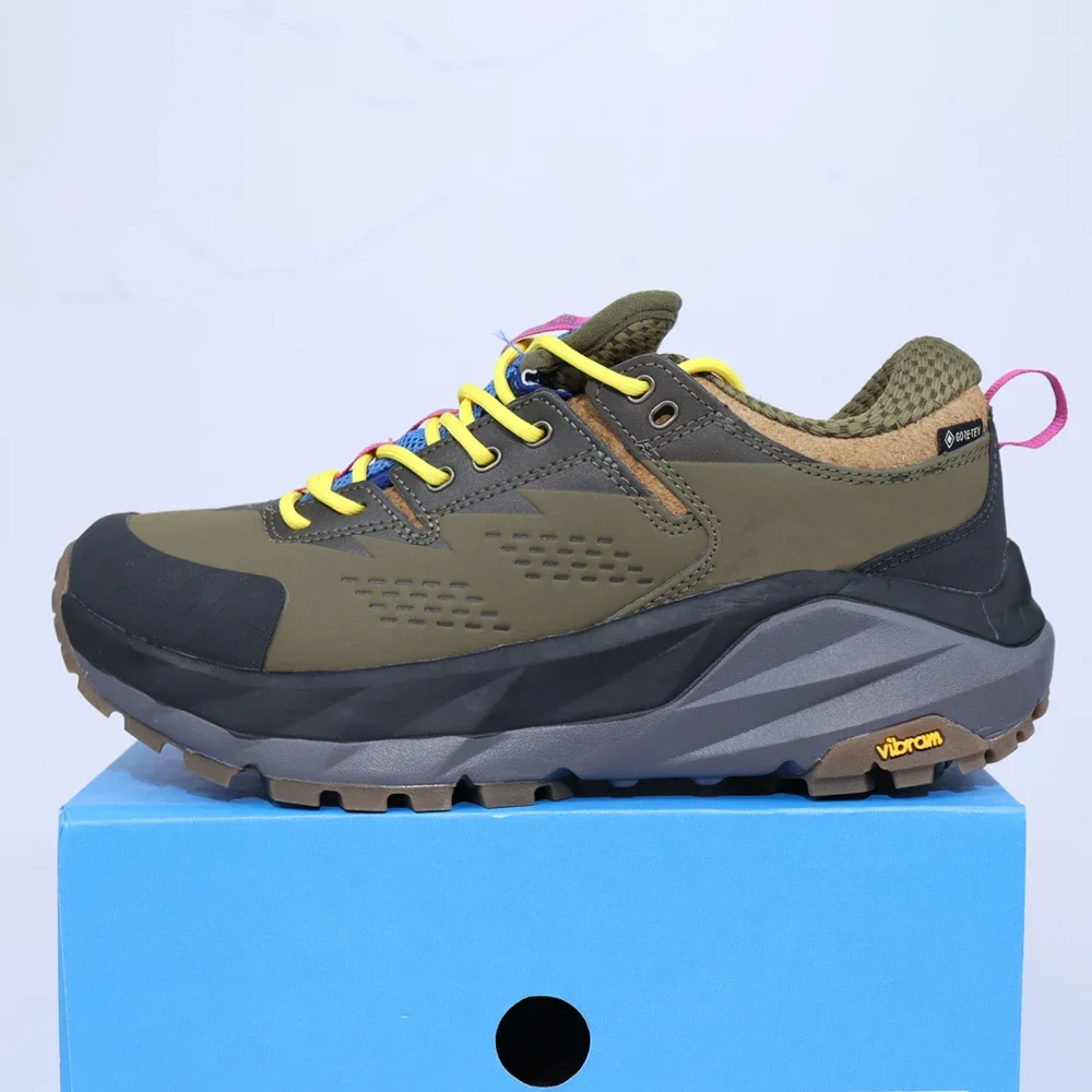 SALUDAS sepatu mendaki GTX Rendah pria wanita, sepatu kets mendaki gunung Trail, sepatu lari luar ruangan bahan kulit tahan air untuk pria dan wanita