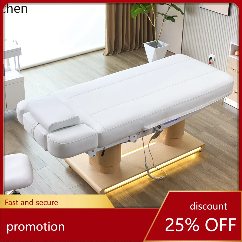 HT special spa bed constant temperature heating electric lifting massage bed