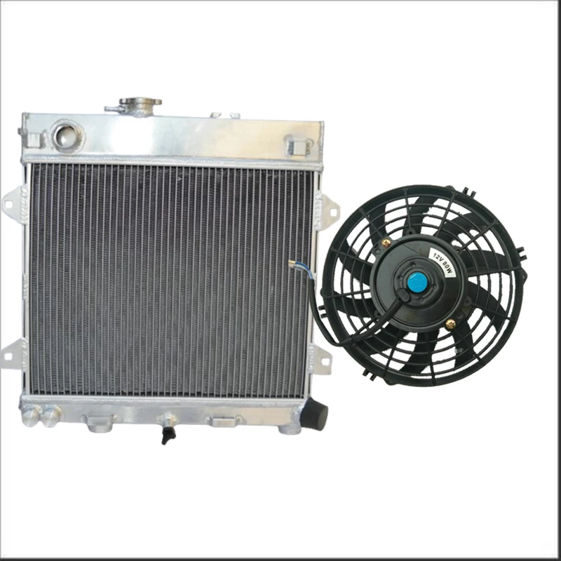 For BMW E30 M10 316i 318i 1982-1991 1983 1984 1985 1986 1987 1988 1989 1990 82 83 84 85 86 87 88 89 MT Aluminum Radiator + Fan
