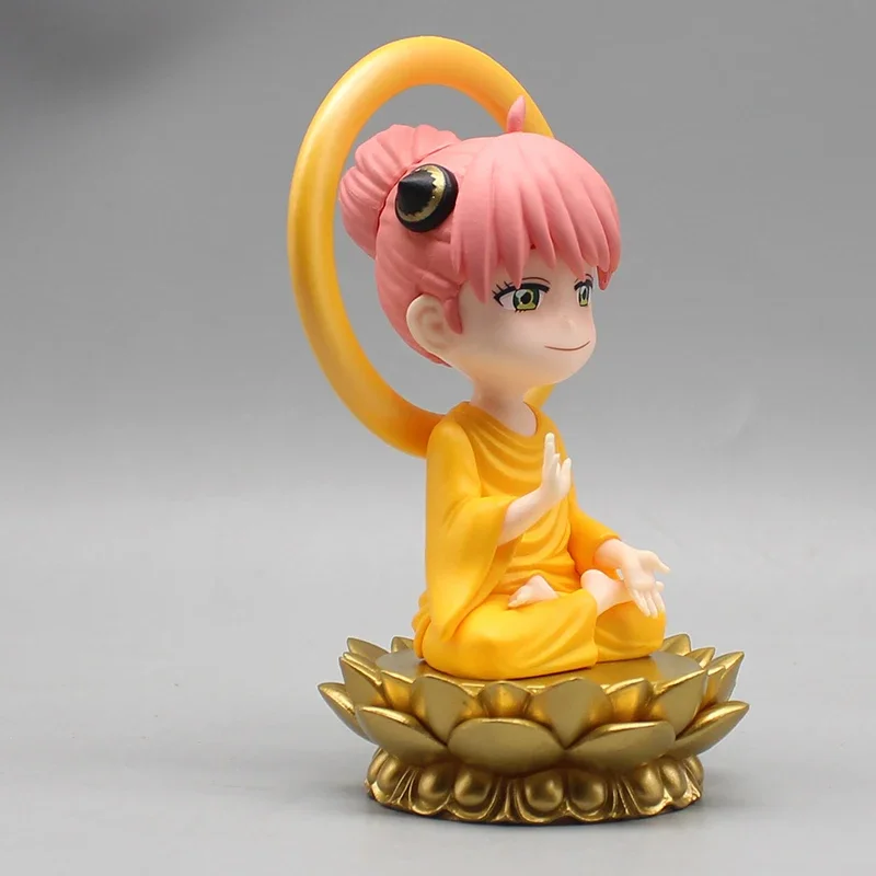 Anime Buddha Anya Doll Spy×family Manga Figure  SEGA Anya Forger Action Figure Ornament 12cm PVC Collection Model Toys Gifts