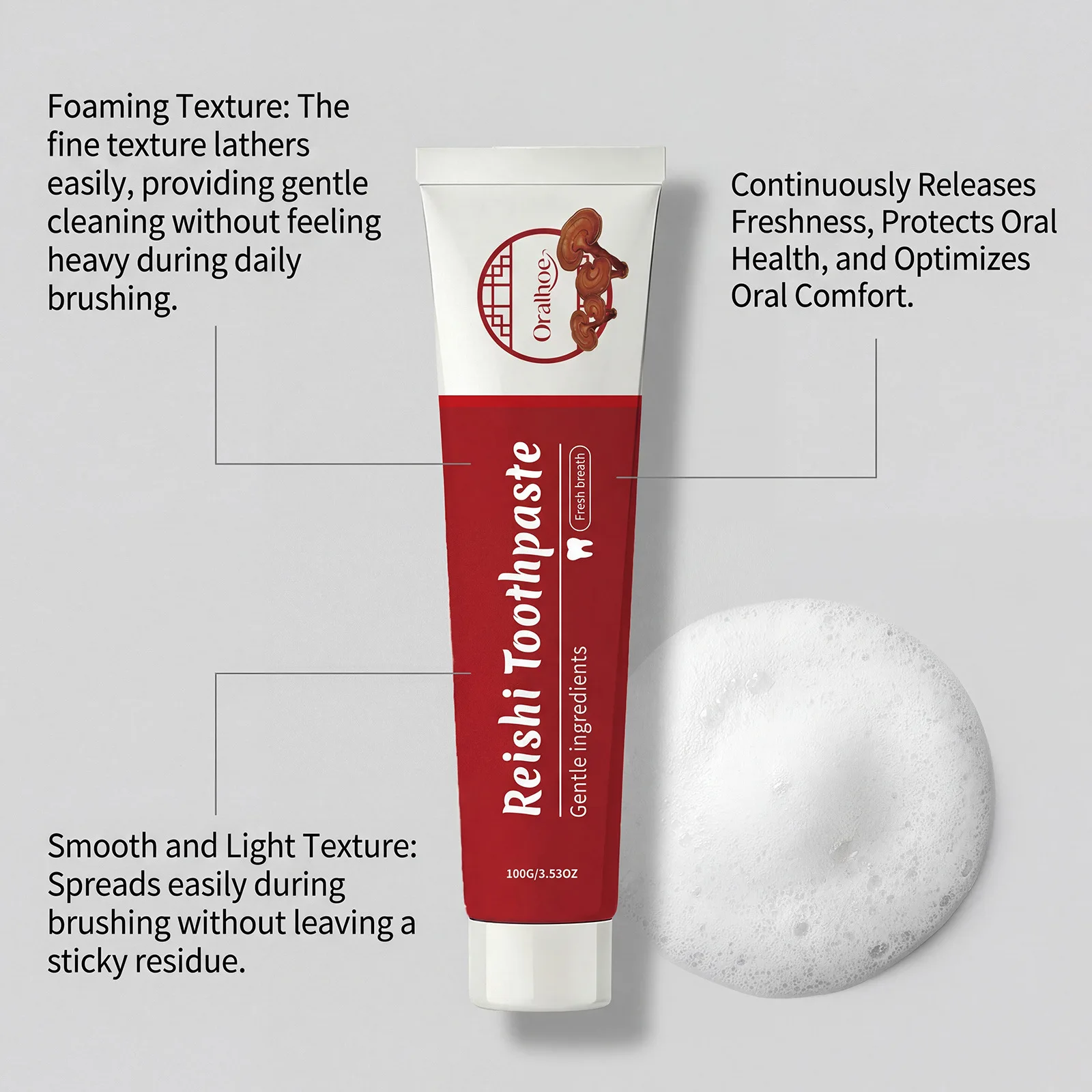 Lingzhi Herbal Toothpaste Teet - đánh giá và giá Teeth Whitening Paste