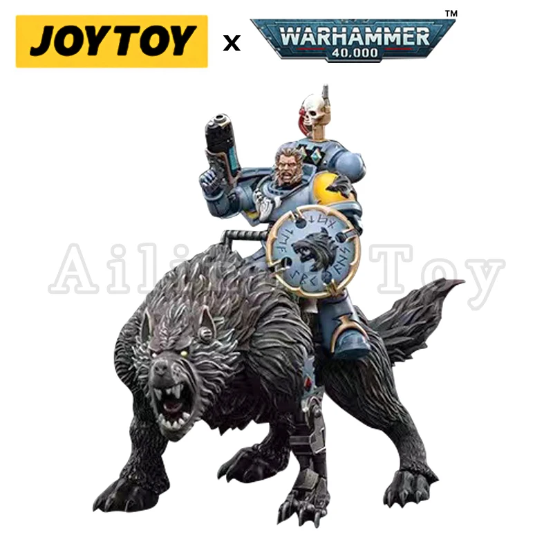 JOYTOY 1/18ตุ๊กตาขยับแขนขาได้ Space Wolves Thunderwolf ทหาร Frode อะนิเมะคอลเลกชันทหารรุ่น Gratis Ongkir