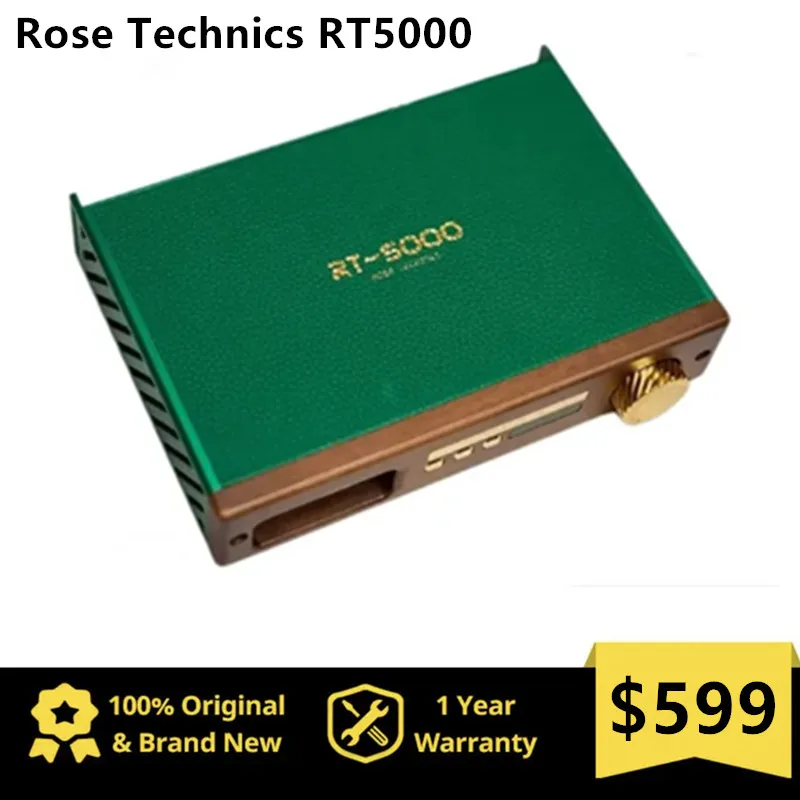 

Rose Technics RT5000/ RT-5000 Dual High-End ES9038Pro Integrated DAC & Headphone AMP Hi-res 32 bit/384 KHZ Native DSD256