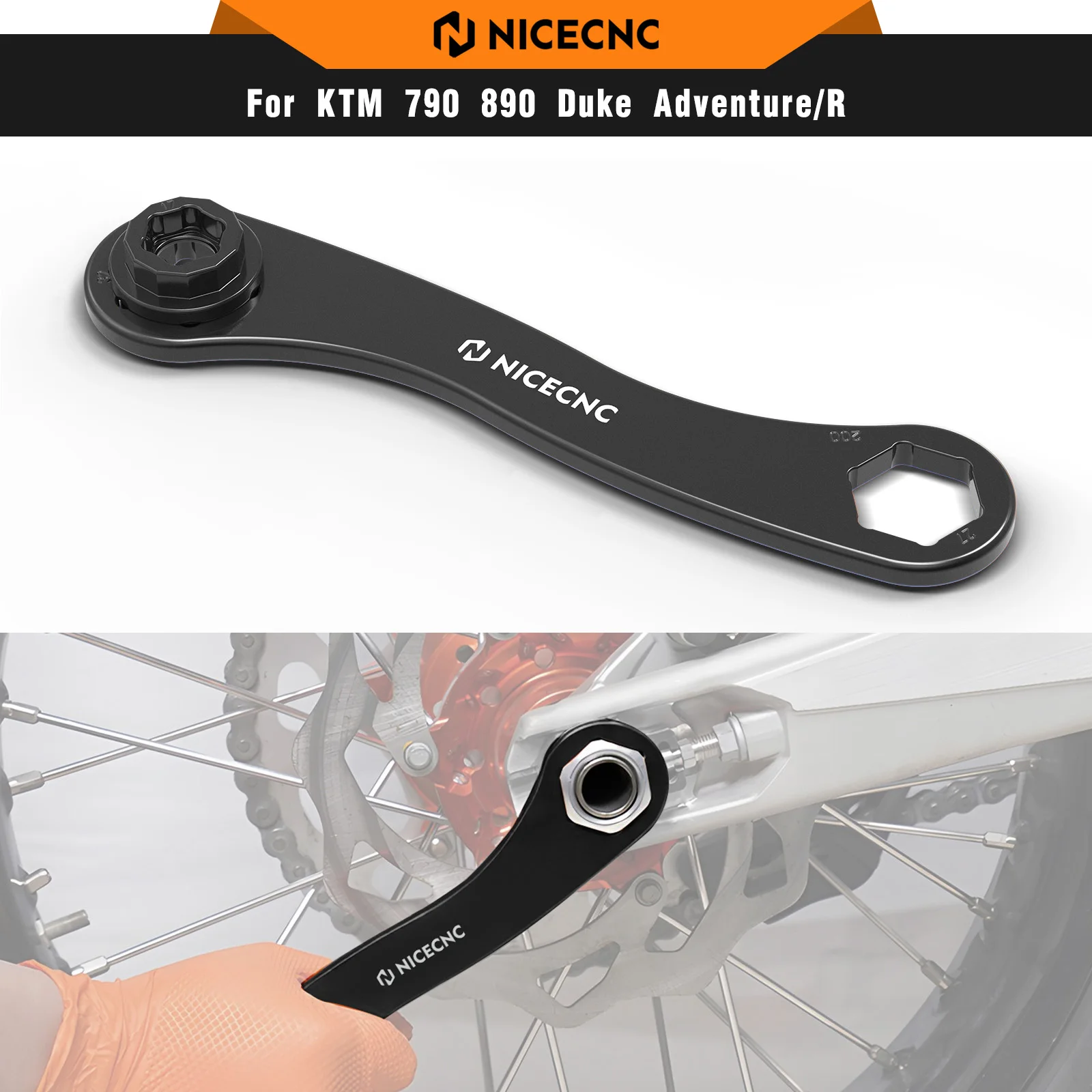 

Front Rear Wheel Axle Wrench Removal Tool For KTM 790 890 Adventure/R Duke 390 Duke Adventure 690 Enduro R 690 SMC R 1998-2022