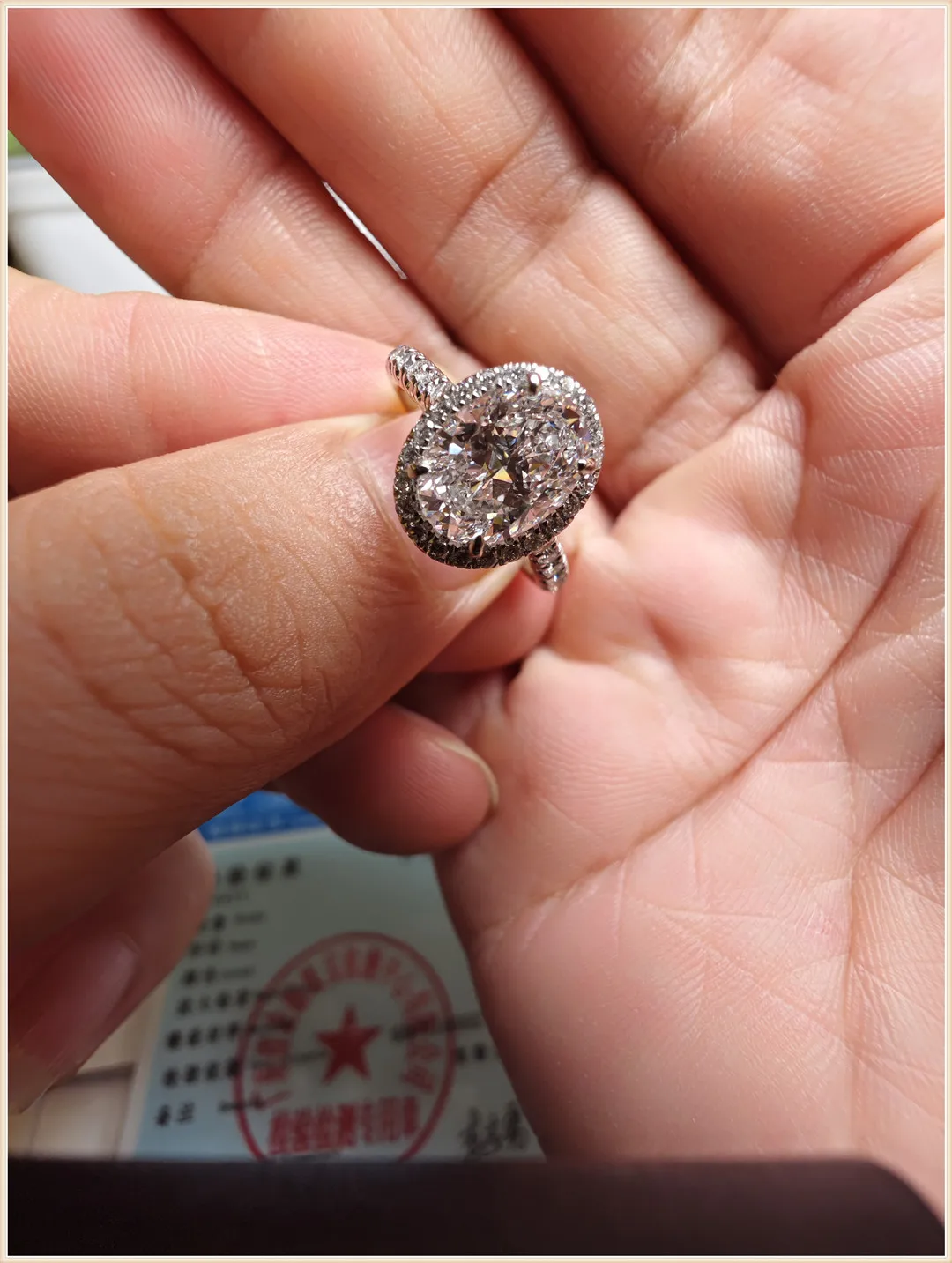 925 silver inset zircon natural zirconia moisanne ring custom female factory wholesale custom