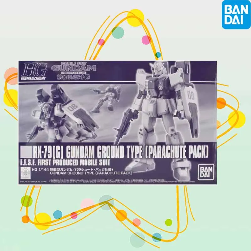 عالية الجودة بانداي الأصلي PB HGUC 1/144 RX-79(G) GUNDAM الأرض نوع أنيمي عمل الشكل التجمع نموذج اللعب نموذج الهدايا