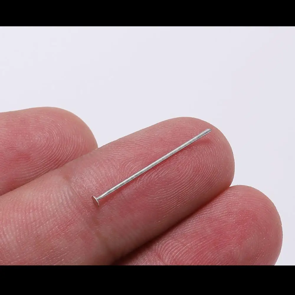 100pcs/Bag 15 25 30 40 45 50 70 mm Stainless steel Flat Head Pin Findings Headpins For Jewelry Making DIY Supplies Accessories