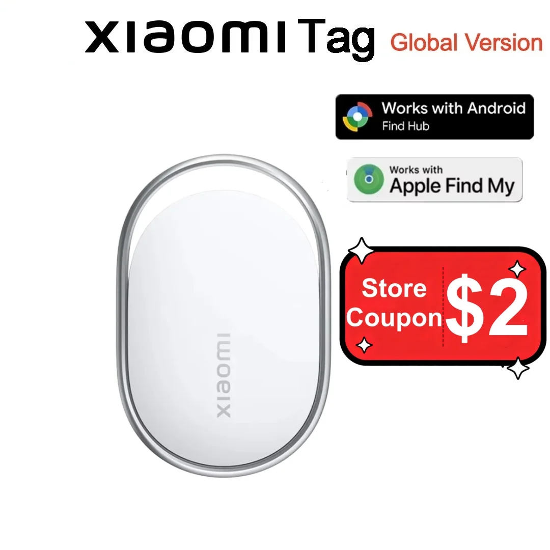 

Global Version Xiaomi Tag Smart Anti Lost Device Compatible with Apple Find My Google Find Hub Water Resistance Bluetooth 5.4