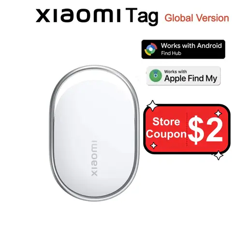 Global Version Xiaomi Tag Smart Anti Lost Device Compatible with Apple Find My Google Find Hub Water Resistance Bluetooth 5.4