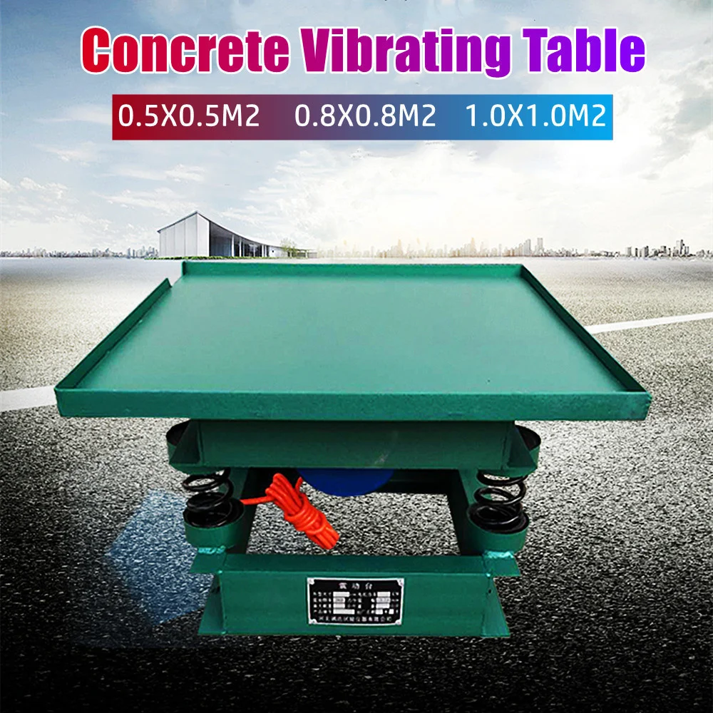 0.5/0.8/1.0 Square Meter Concrete Vibrating Table 100kg/200kg/250kg Concrete Vibration Test Bench Cement Vibration Test Machine