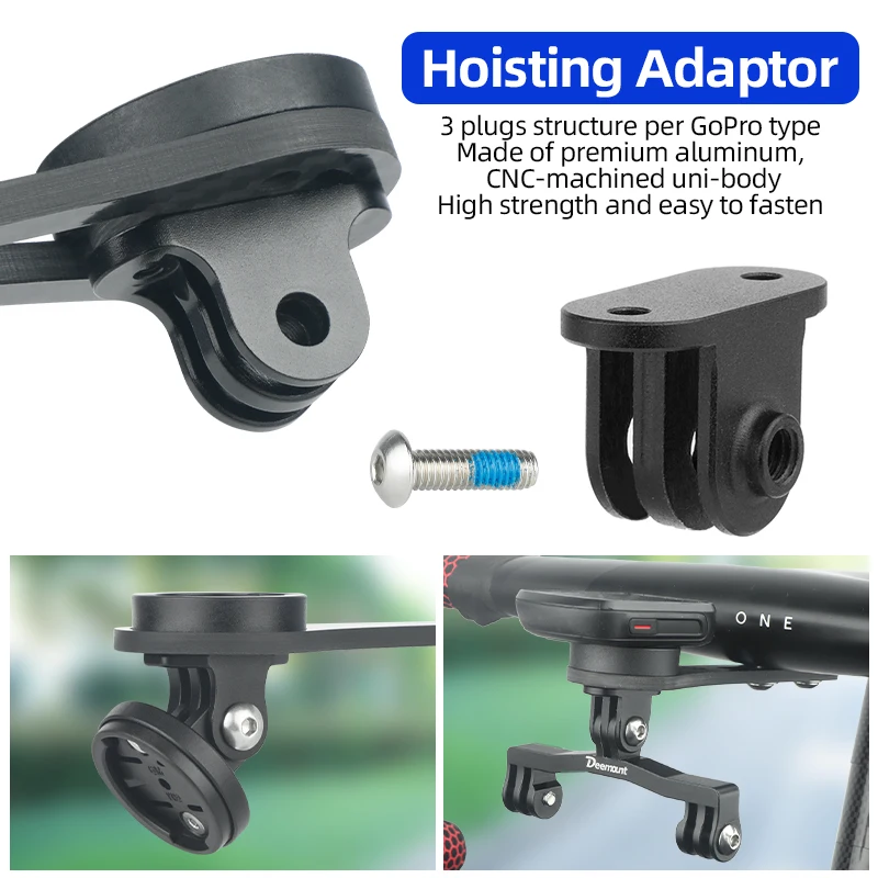 Garmin Bryton Wahoo 도로 자전거 속도계 헤드 라이트 탄소 섬유 마운트 스탠... - 2