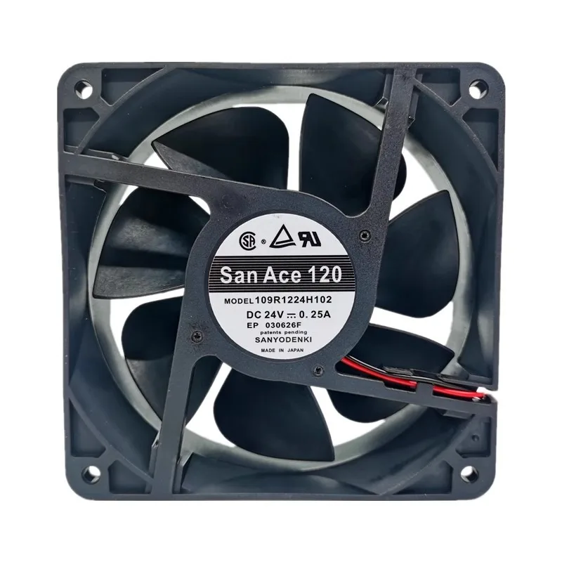 New Cooler Fan for SANYO SAN ACE 120 109R1224H102 12038 24V 0.25A Fan 12CM 120*120*38mm