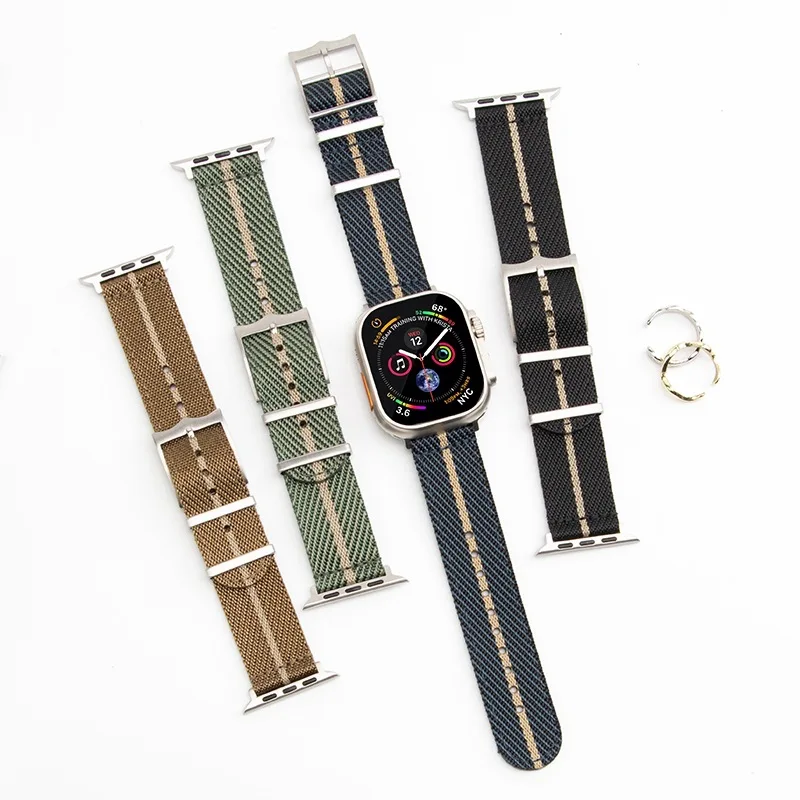 Compatible with Apple watch band s987654321 ultra 2 jacquard woven nylon for iwatch strap 38-40-41mm 42-44-45-49mm image 4
