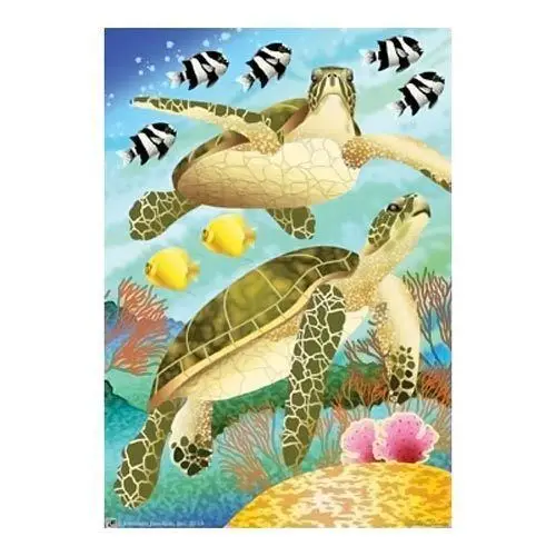 Beach Fun Swimming Sea Turtles Garden Flag 12X18