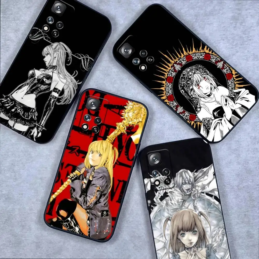 M-Misa Death Note Anime Phone Case For Samsung S10,S21,FE,S21,S26,S25,S24,S23,Ultra,S9,S22,Plus Soft Silicone Black Cover