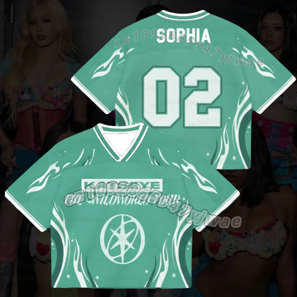 26 Women The WildWorld Tour Wild Katseye Album Mesh Jersey Gift For Fans Mesh Football Jersey V-Neck Jersey,Daniela Fans T Shirt