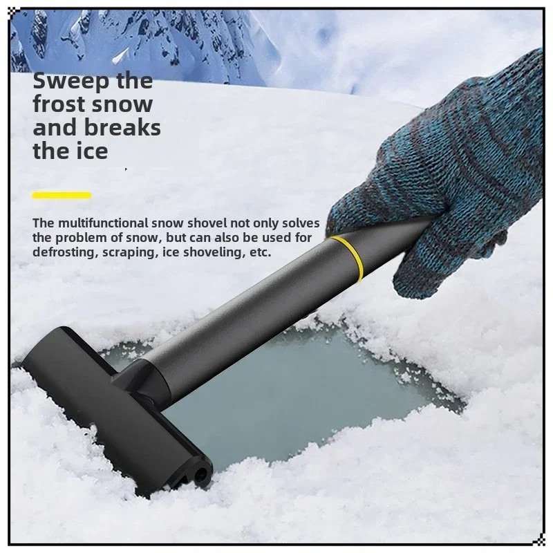 New Auto Snow Shovel Multi-functional Snow Sweeping Brush Window Glass Snows Cleaning Tool Snow Shoveling Artifact for Car