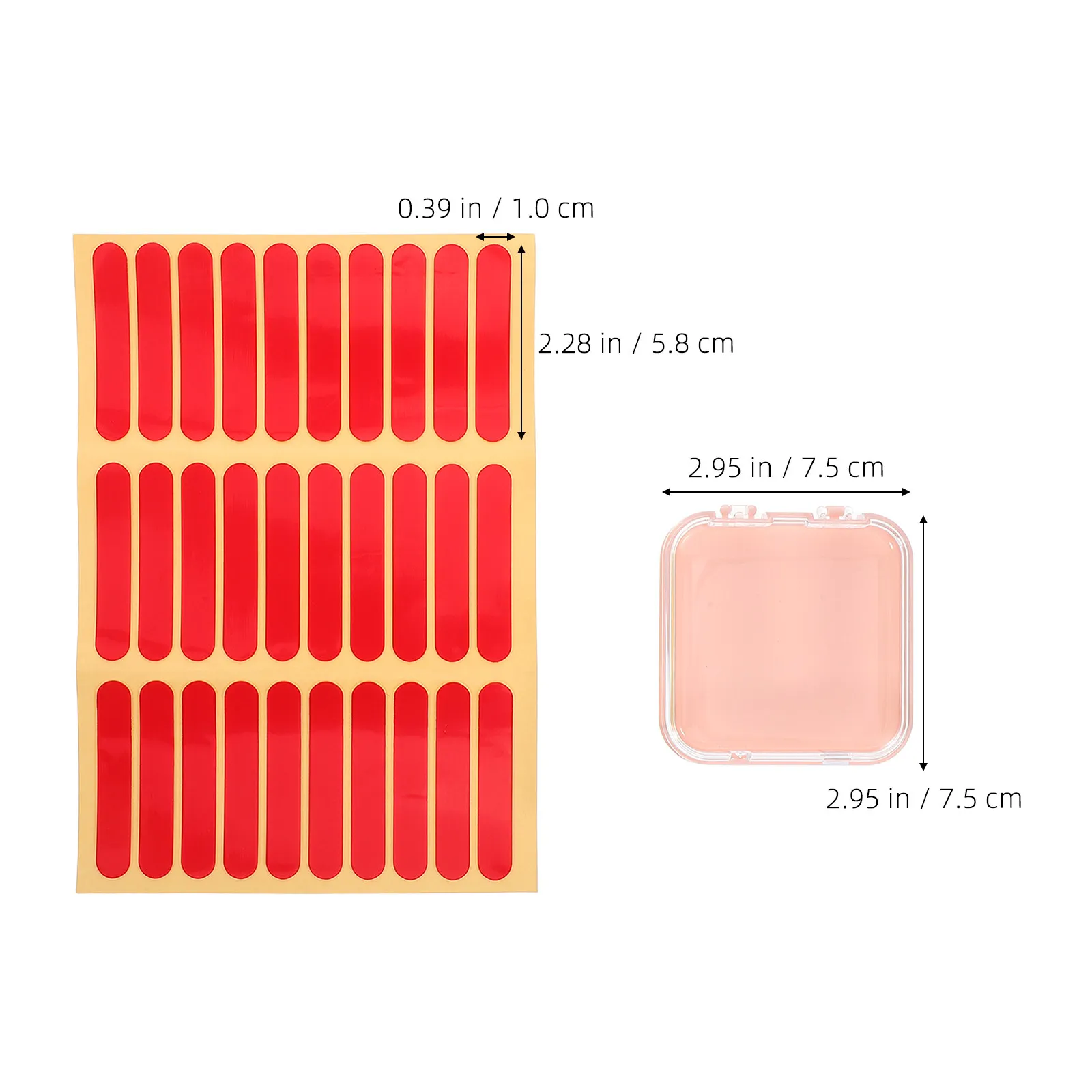 1Set Portable Thickened Transparent Nail Storage Box Press on Nail Organizer Display Case for Manicure Beauty Accessories Small