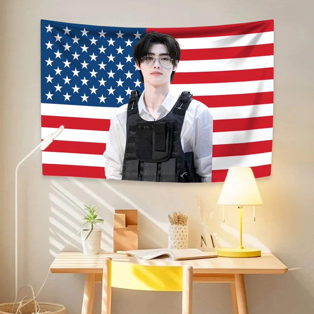 Sunghoon Hot Girls Tapestry Kpop Idol Flag Home Room Decoration Item Decor Background Birthday Part Gift Concert Banner Wall Art