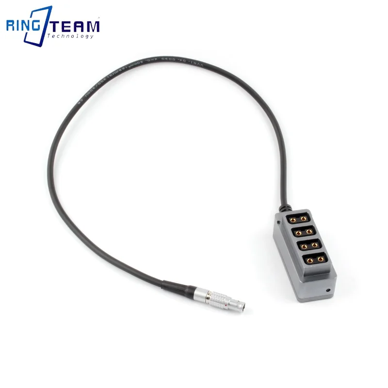 

12V Straight Cable 3-PIN forLEMO 1/4 One to Four D-TAP Female Hub Camera Press Light Battery Type B Plug Splitter 1 to 4 Adapter