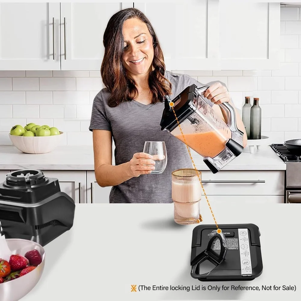 For Blender Accessory Replacement Lid Transparent ABS Cover for 72 oz Pitcher Compatible with BL610 BN751 BN801