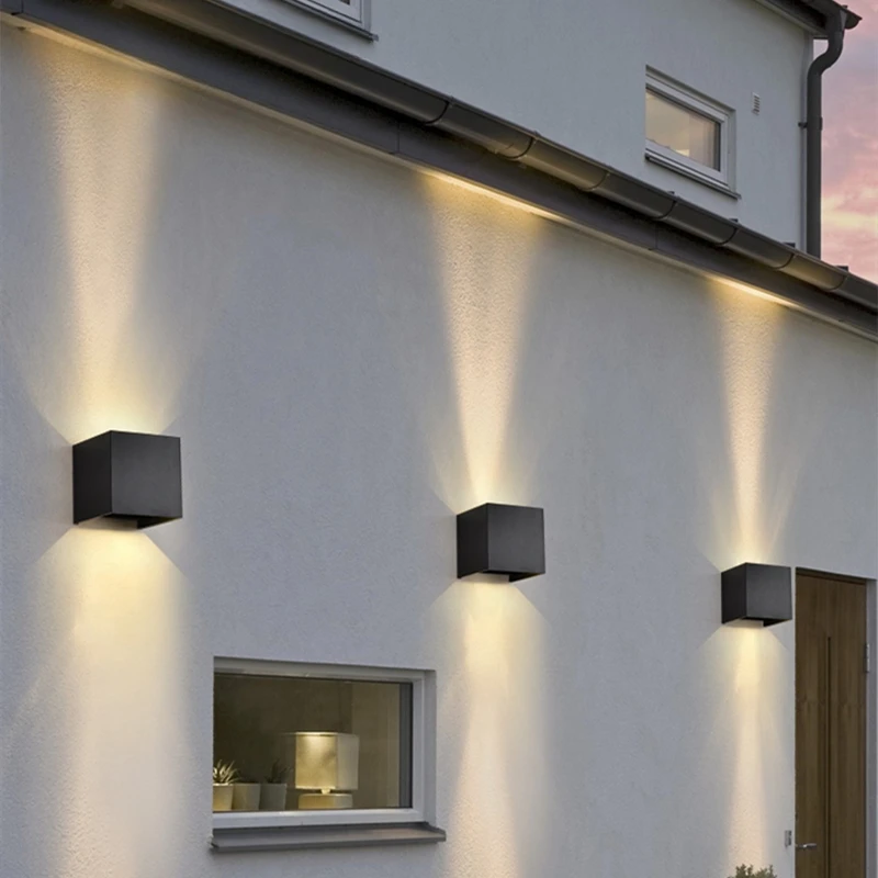 Sunmeiyi 12w LED Wand leuchte im Freien wasserdicht ip65 Veranda Garten Wand leuchte Wand leuchte Balkon Terrasse Dekoration Beleuchtung Lampe