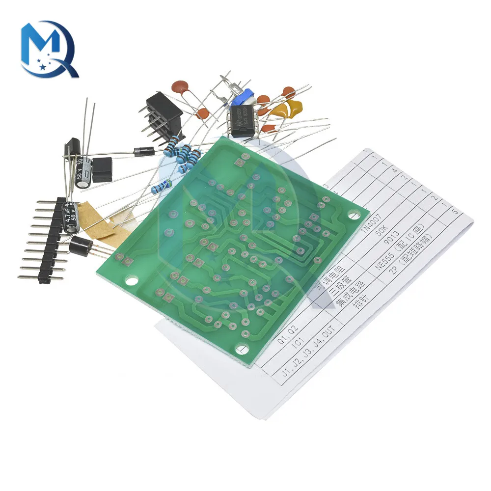 DC6-12V NE555 Pulse Generator Module Sine/Triangle/Square Wave generator multi-channel Waveform Signal Generator DIY Kit