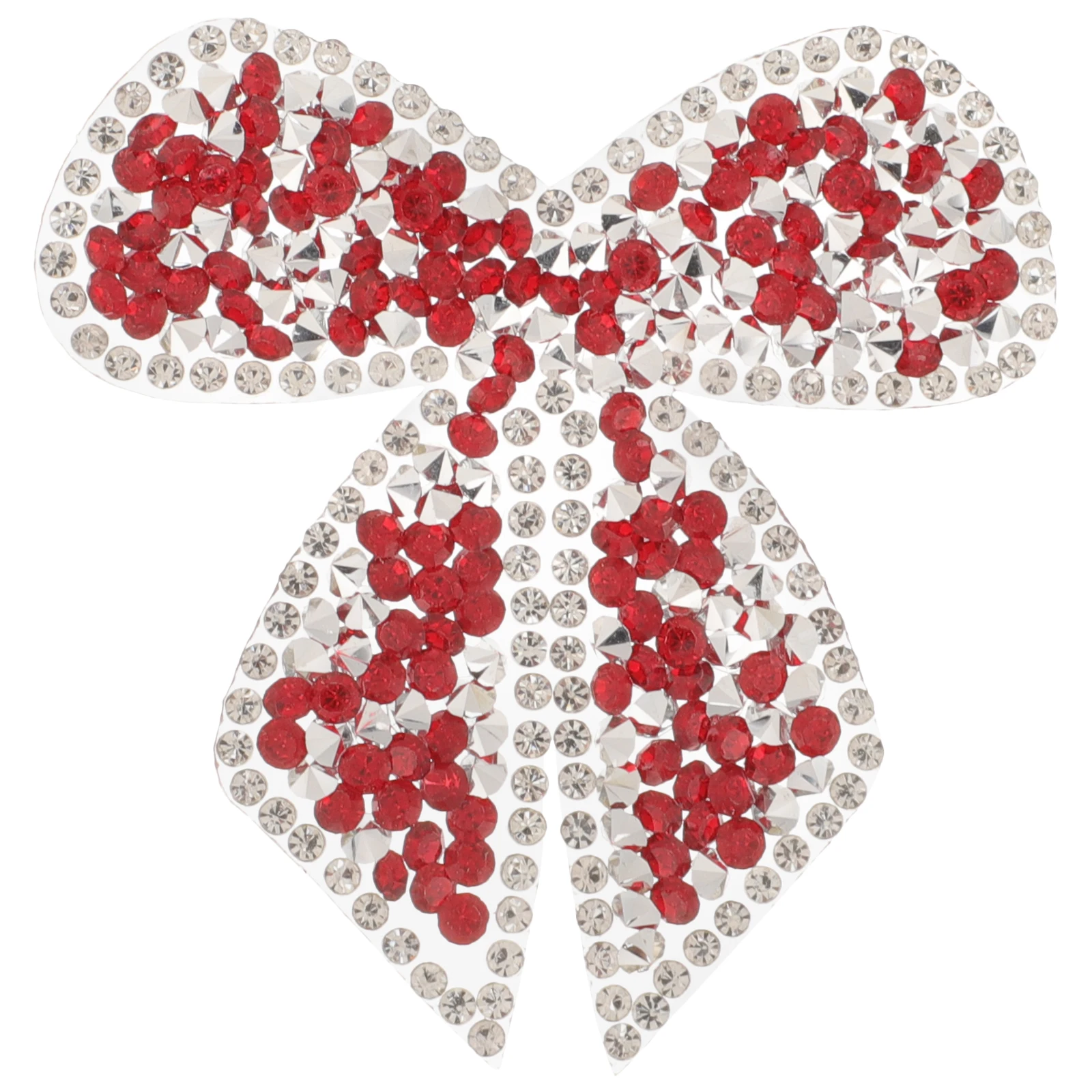 

Bowknot Rhinestone Iron On Patches Clothing Applique Embroidered Decorative Repair For Jeans Bags Sweaters Spring Glitter