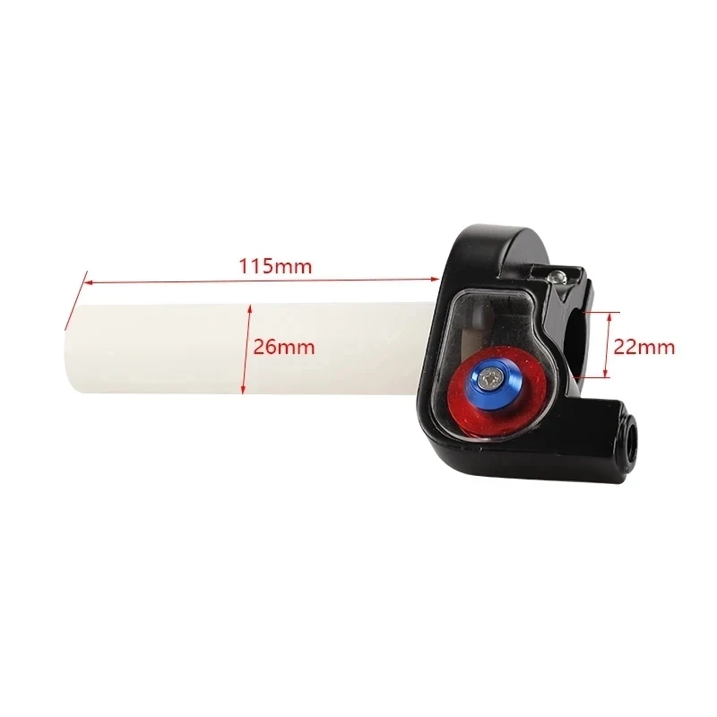Motorcycle Grips Throttle Handle 1/4 Turn Twist Throttle With 1200mm Cable 22mm 7/8\'\' Dirt Pit Bike Accessories