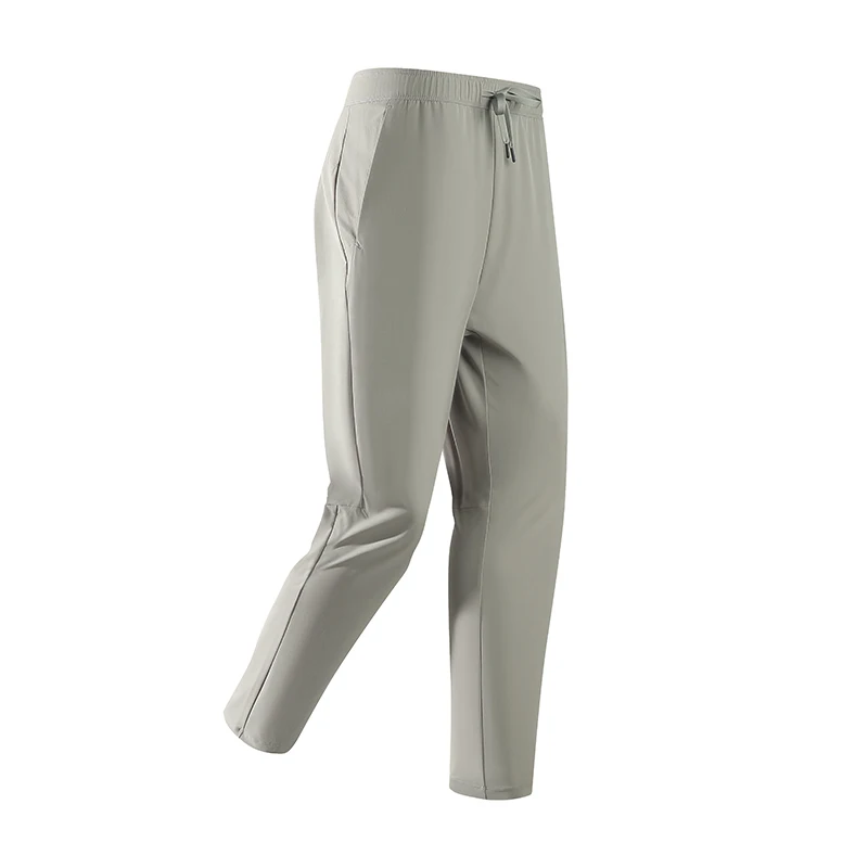 Spring Summer Men's Icy-Cool Quick Dry Pants Lightweight Durable Hiking Trousers Solid Color 4 Colors Outdoor Activewear